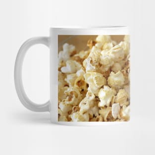 Popcorn close up background texture Mug